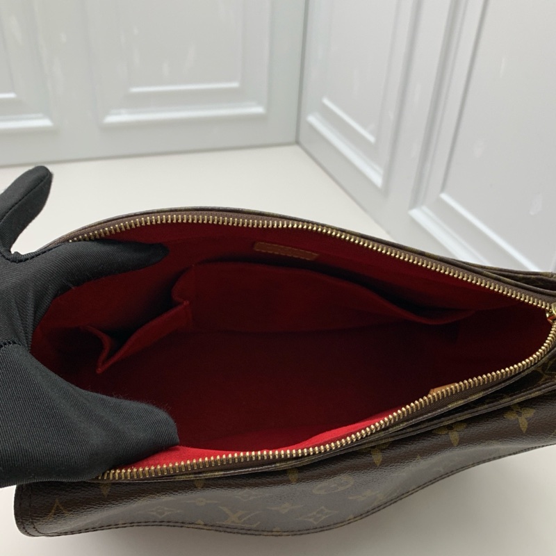 98新Louis Vuitton路易威登 經典老花中古駱駝  大號 -4