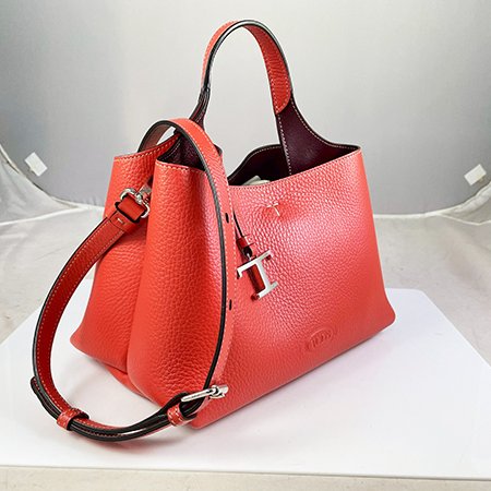 ＊奢華大道國際精品＊【T0151】TOD'S 橘色牛皮 APA 手提/斜背包 XBWAPAEL000 0 直購-1
