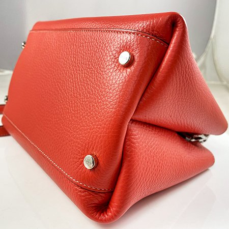 ＊奢華大道國際精品＊【T0151】TOD'S 橘色牛皮 APA 手提/斜背包 XBWAPAEL000 0 直購-4