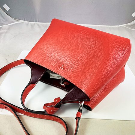 ＊奢華大道國際精品＊【T0151】TOD'S 橘色牛皮 APA 手提/斜背包 XBWAPAEL000 0 直購-10