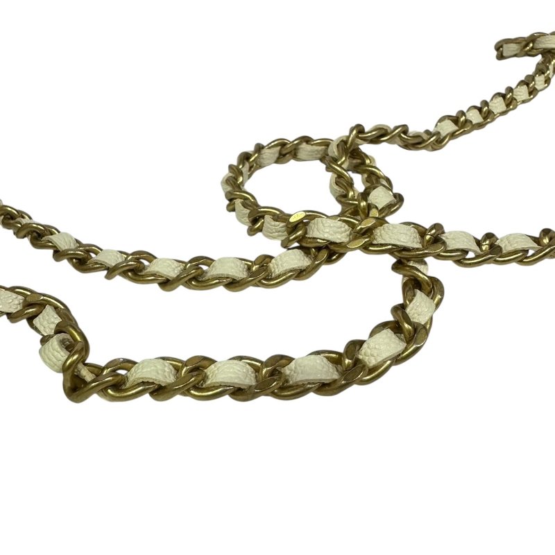 【美收精品】CHANEL白色魚子醬小肩背包 4-483-19