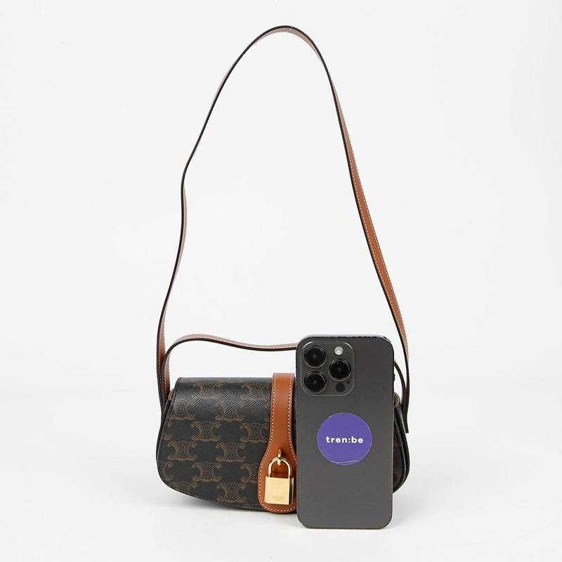 【包稅】CELINE 10I592DQ2 Tabu 肩帶手拿包-5