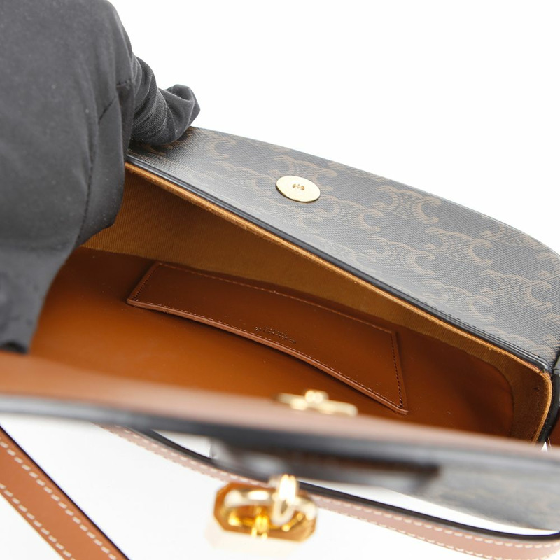 【包稅】CELINE 10I592DQ2 Tabu 肩帶手拿包-7