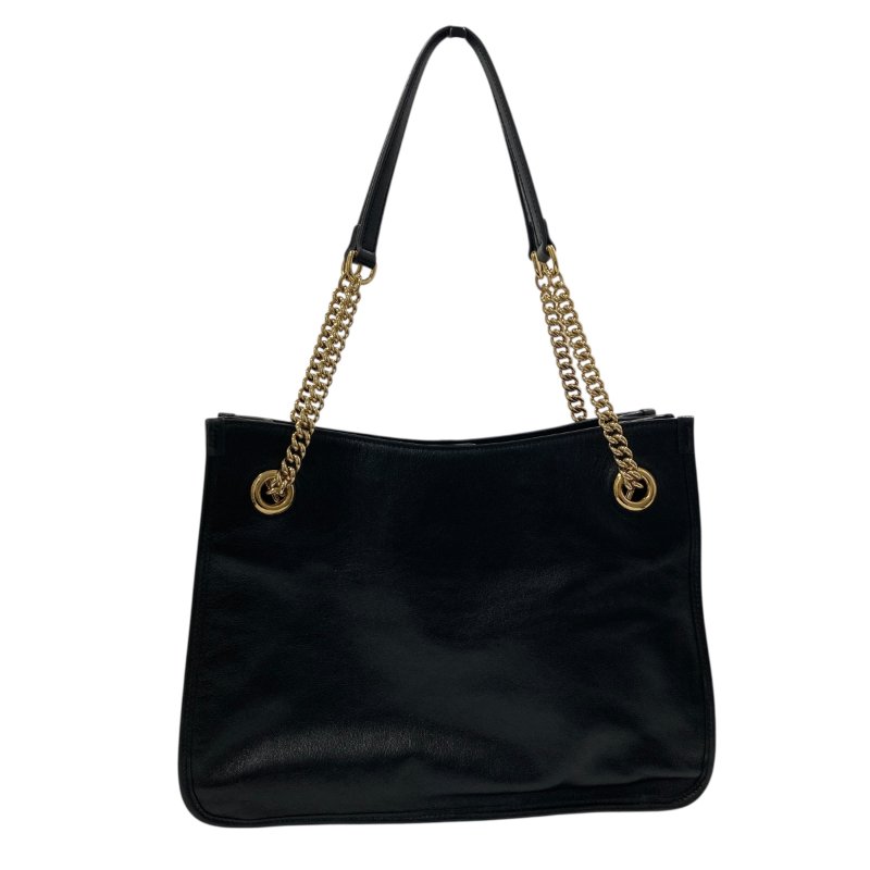 GUCCI 古馳 621144 1955 Horsebit 油蠟皮 肩背包 黑色-1