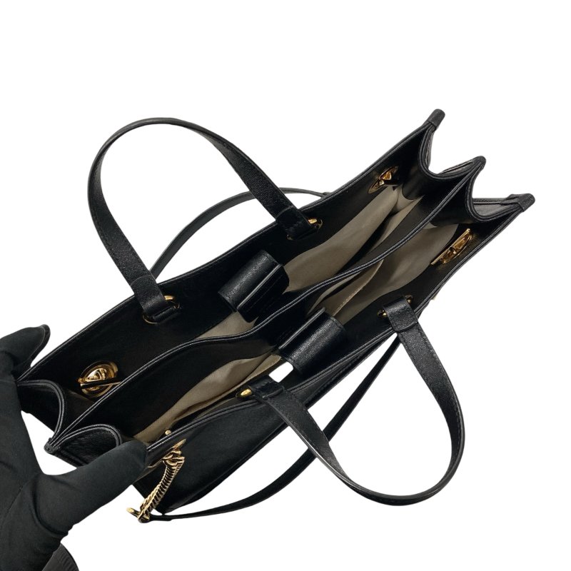 GUCCI 古馳 621144 1955 Horsebit 油蠟皮 肩背包 黑色-5