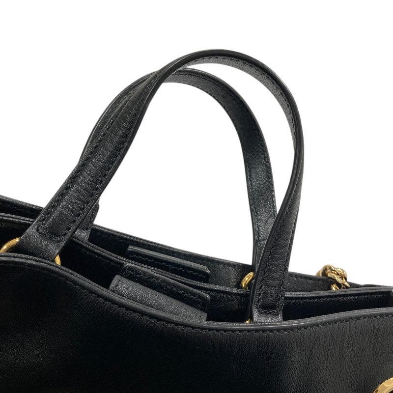 GUCCI 古馳 621144 1955 Horsebit 油蠟皮 肩背包 黑色-18