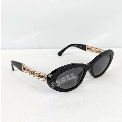 莉亞精品♡CHANEL 5538-Q-A貓眼墨鏡 近新閒置