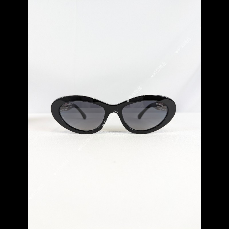 莉亞精品♡CHANEL 5538-Q-A貓眼墨鏡 近新閒置-4