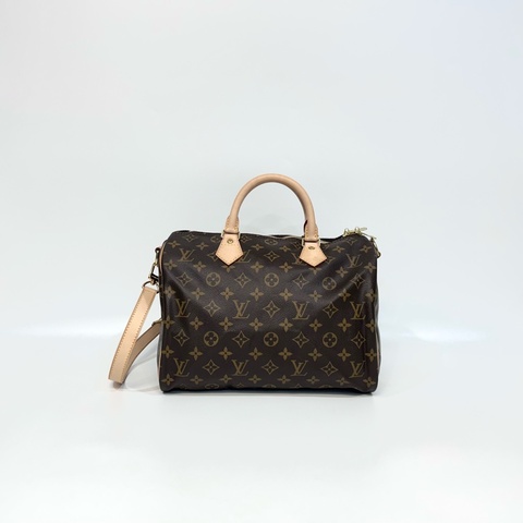 LV原花背帶款Speedy30手提側背波士頓M41112