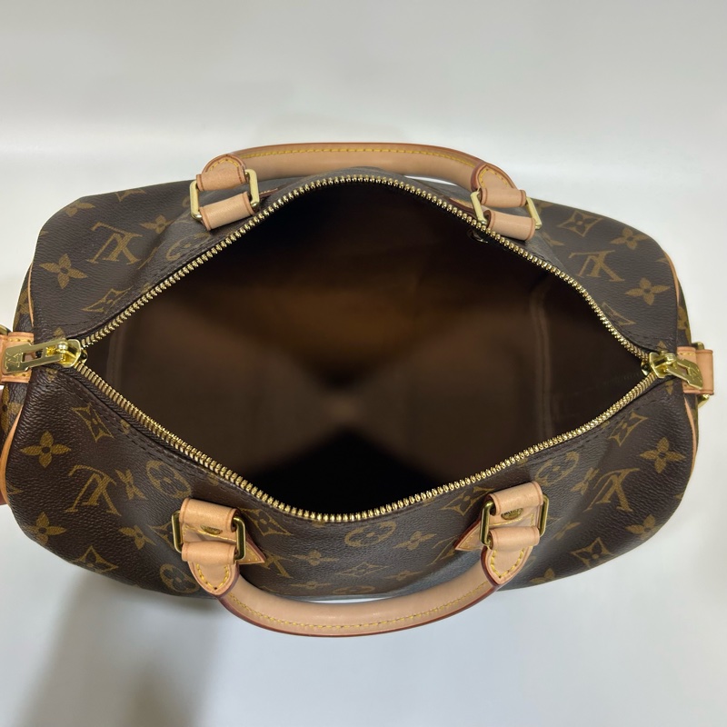 LV原花背帶款Speedy30手提側背波士頓M41112-4