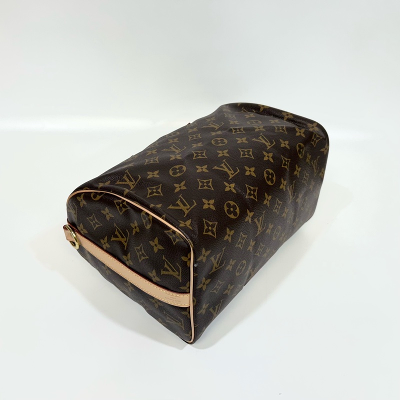 LV原花背帶款Speedy30手提側背波士頓M41112-5