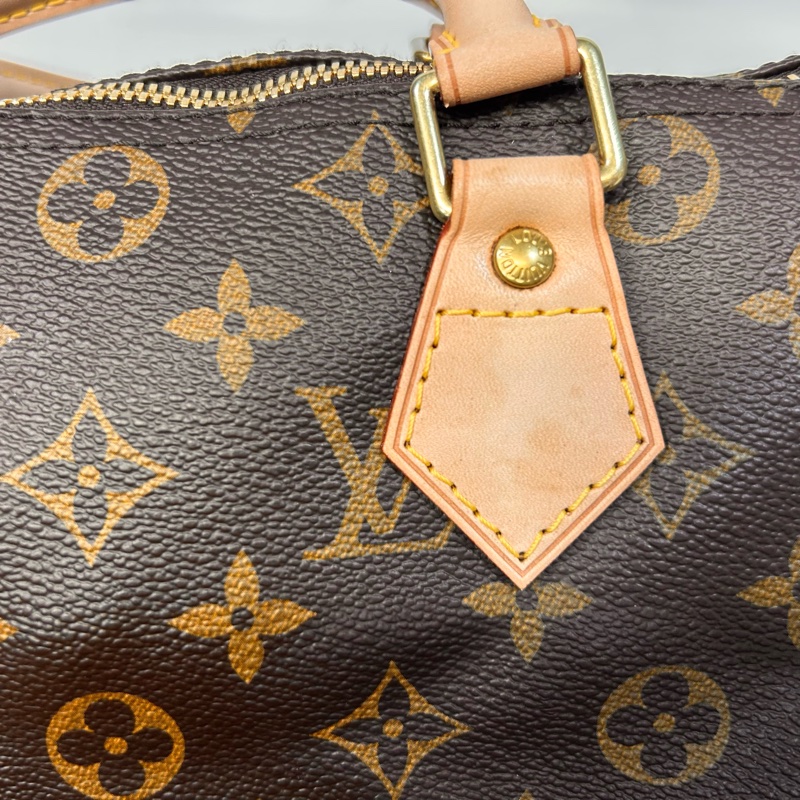 LV原花背帶款Speedy30手提側背波士頓M41112-12