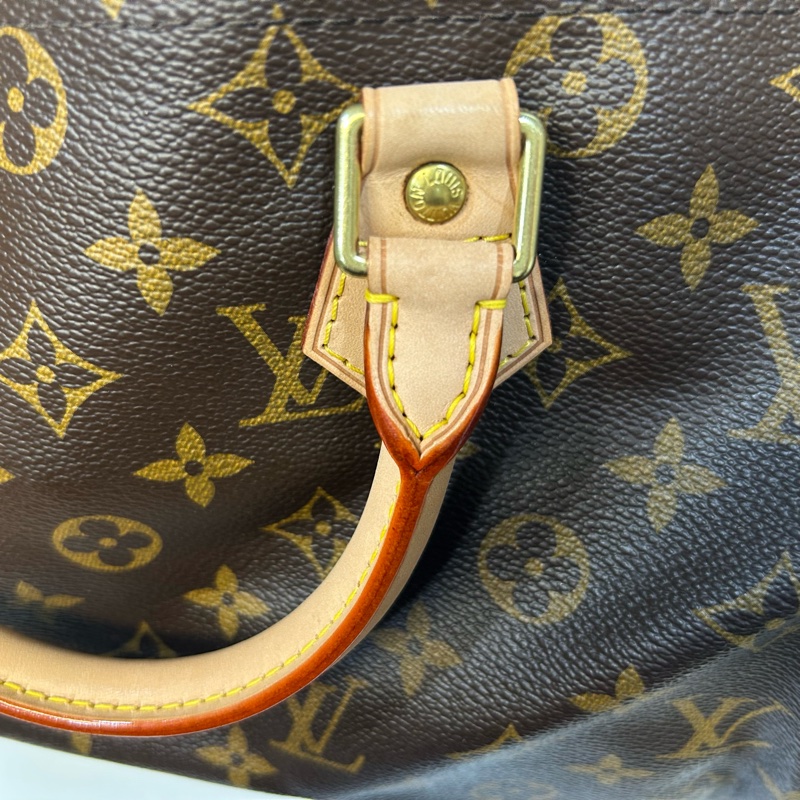 LV原花背帶款Speedy30手提側背波士頓M41112-17