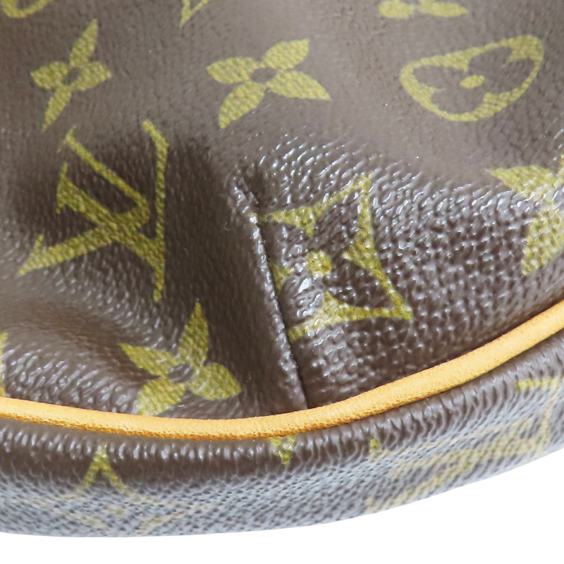 棕色 原花 帆布 Croissant MM 肩背包【LOUIS VUITTON LV 路易威登】 M51512-9