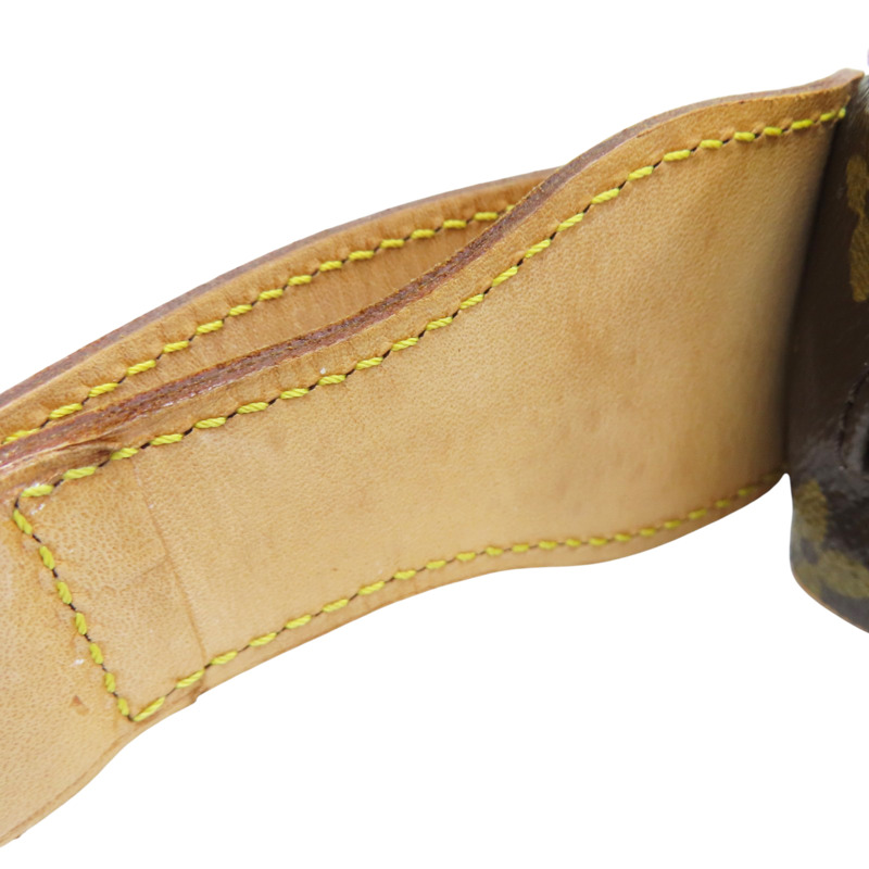 棕色 原花 帆布 Croissant MM 肩背包【LOUIS VUITTON LV 路易威登】 M51512-12