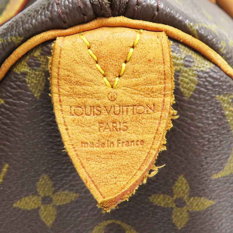 棕色 原花帆布 Speedy 40 波士頓包 手提包【LOUIS VUITTON LV 路易威登】 M41522-5