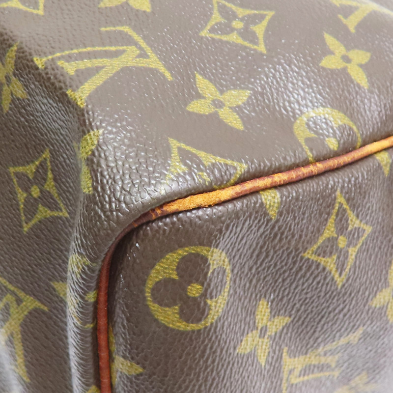 棕色 原花帆布 Speedy 40 波士頓包 手提包【LOUIS VUITTON LV 路易威登】 M41522-11