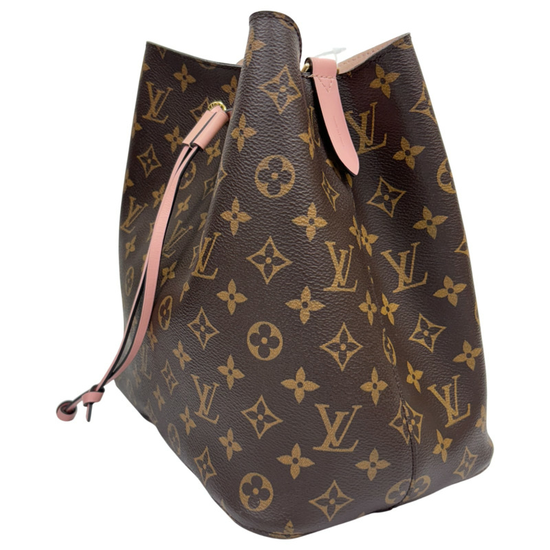 棕色 原花帆布 NeoNoe MM 水桶包 肩背包【LOUIS VUITTON LV 路易威登】 M44022-1