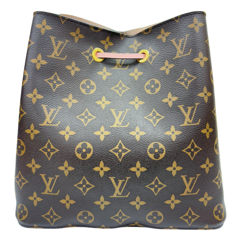 棕色 原花帆布 NeoNoe MM 水桶包 肩背包【LOUIS VUITTON LV 路易威登】 M44022-2