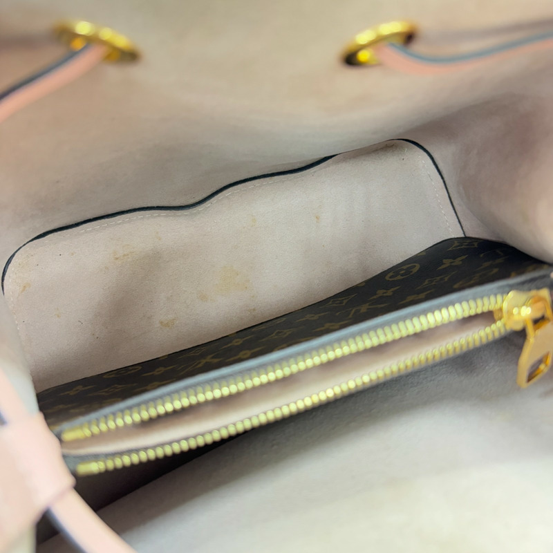 棕色 原花帆布 NeoNoe MM 水桶包 肩背包【LOUIS VUITTON LV 路易威登】 M44022-4