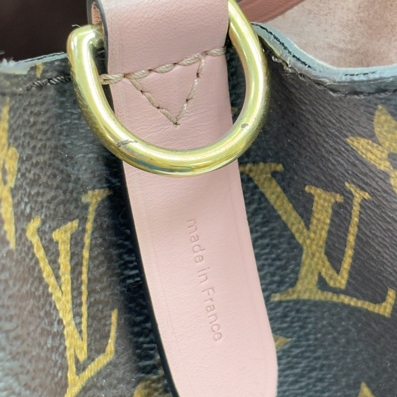 棕色 原花帆布 NeoNoe MM 水桶包 肩背包【LOUIS VUITTON LV 路易威登】 M44022-7