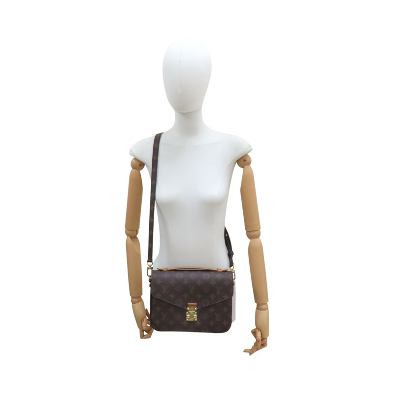 棕色 原花帆布 POCHETTE METIS 肩背包【LOUIS VUITTON LV 路易威登】 M44875-10