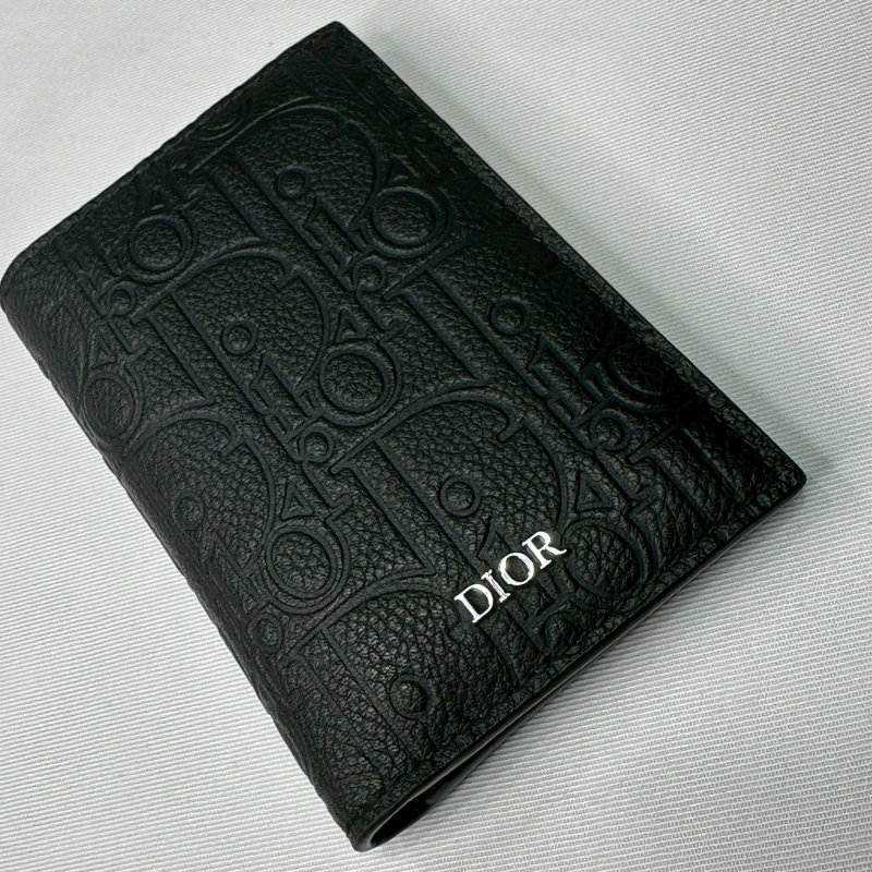 DIOR Gravity皮革直式對折卡夾-5