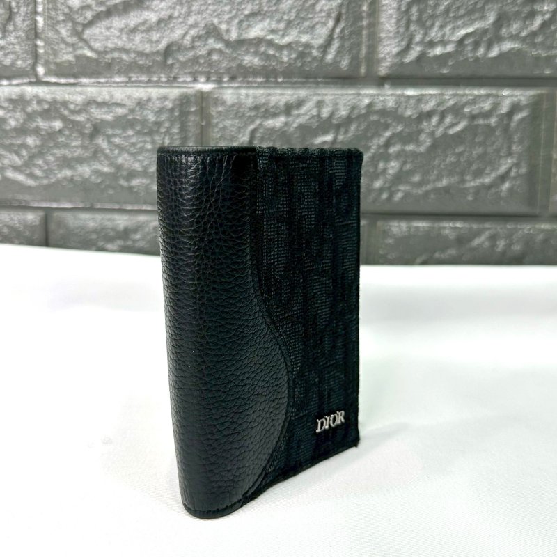 DIOR Saddle直式對折卡夾-4