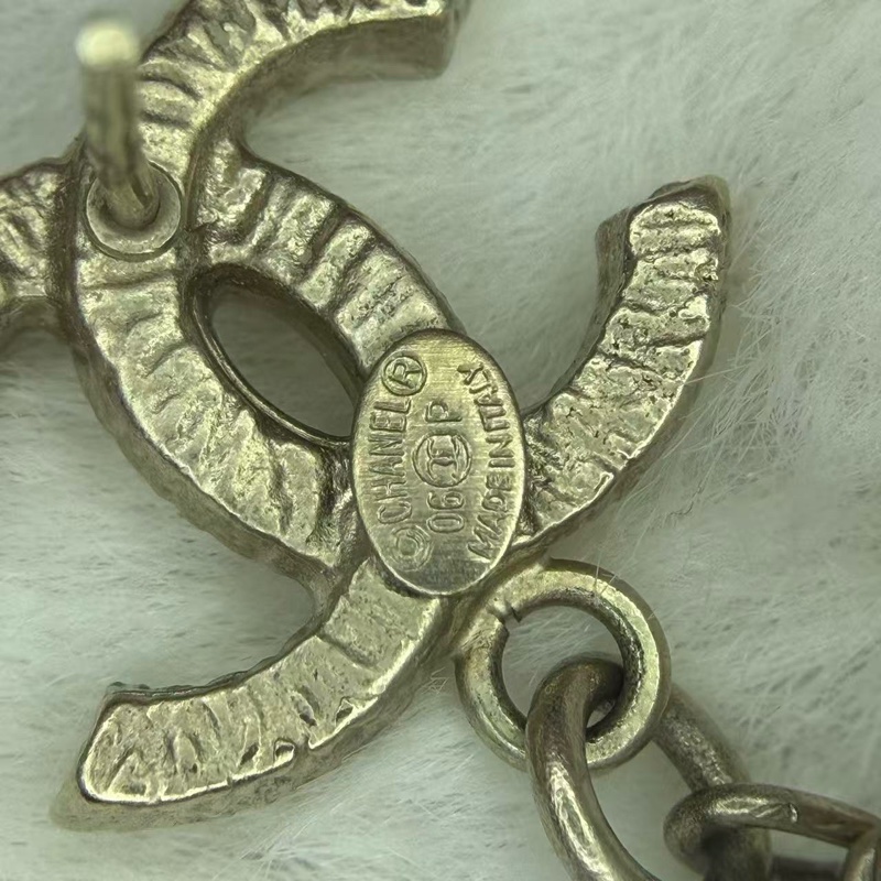 Chanel 金色波波球耳環-5