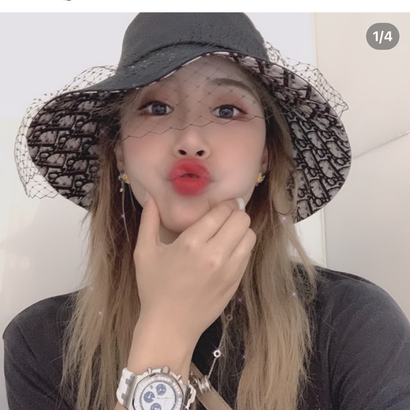 Dior老花漁夫帽網紗款Angelababy同款超火超難買的 系列-8