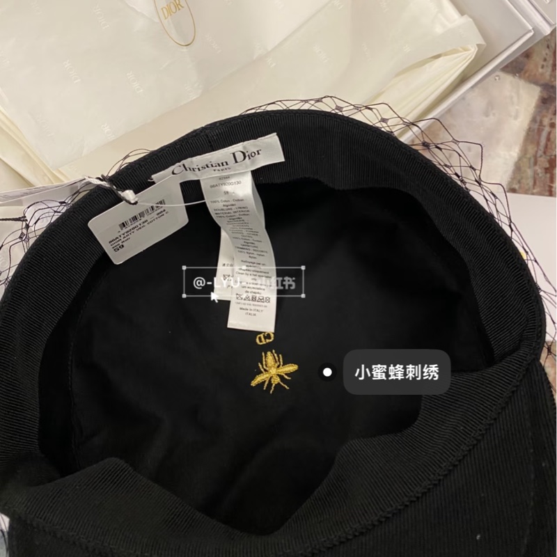 Dior 帽子絕美 網紗報童帽系列 ,完全經典細節滿分秋冬-10