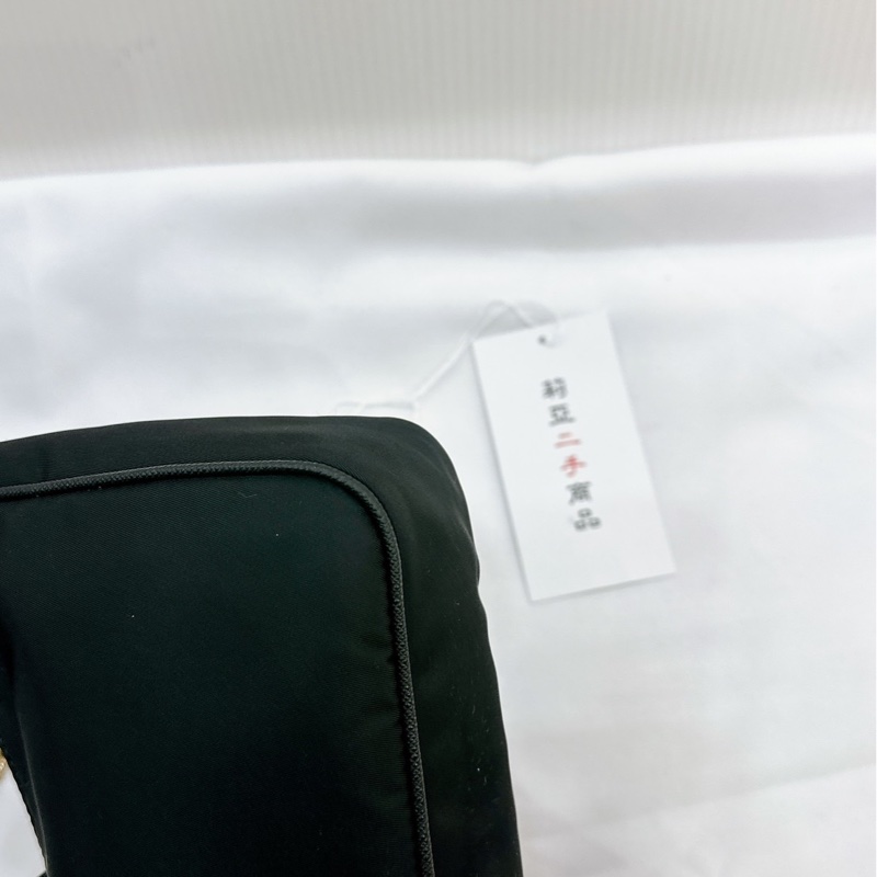 莉亞精品♡ Prada 三合一 黑金 二手美包-5