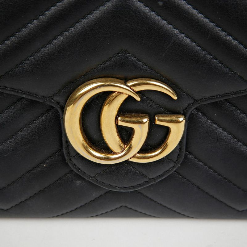 GUCCI 443122 GG Marmont 迷你鏈條斜背包-1