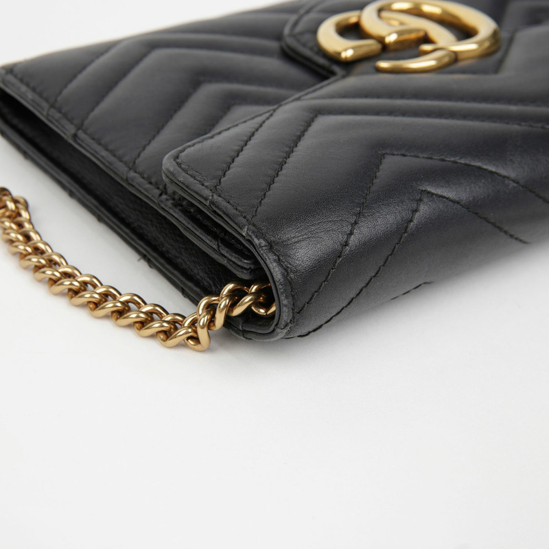 GUCCI 443122 GG Marmont 迷你鏈條斜背包-12