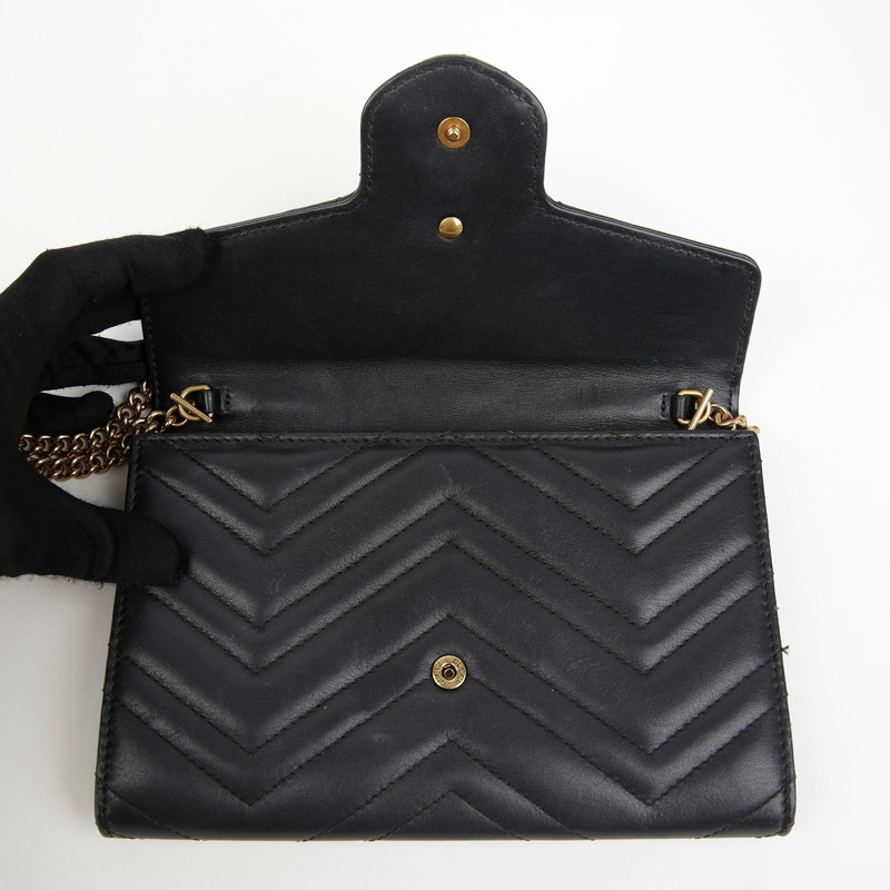 GUCCI 443122 GG Marmont 迷你鏈條斜背包-15