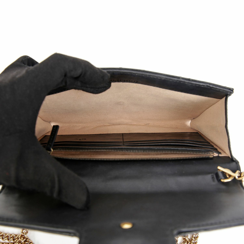 GUCCI 443122 GG Marmont 迷你鏈條斜背包-16