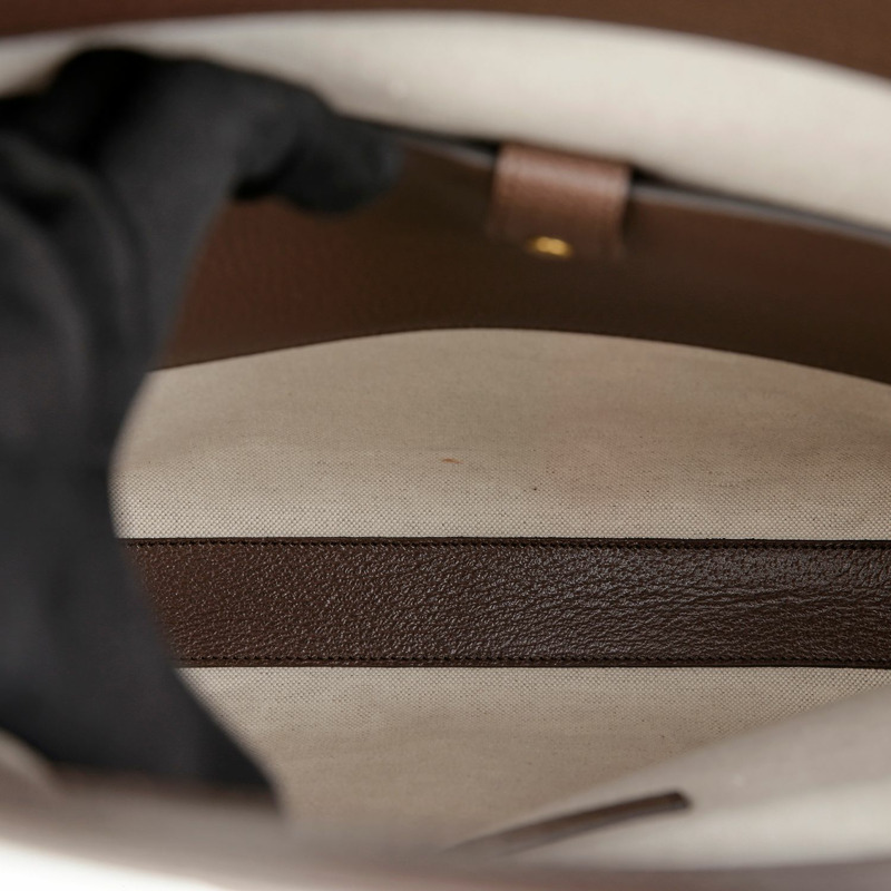 GUCCI 虎紋織帶手提單肩包 688497-11