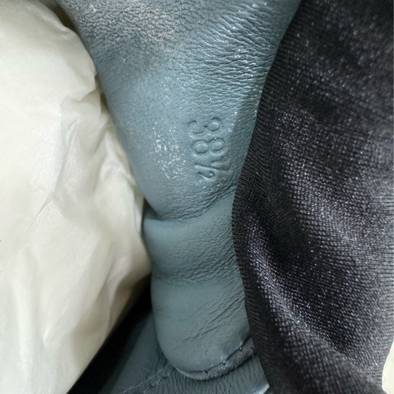 HERMES愛馬仕 Bouncing低筒生活休閒鞋 增高球鞋女霧霾藍色 尼龍拼麂皮 很百搭 增高大概3公分 38.5碼-5