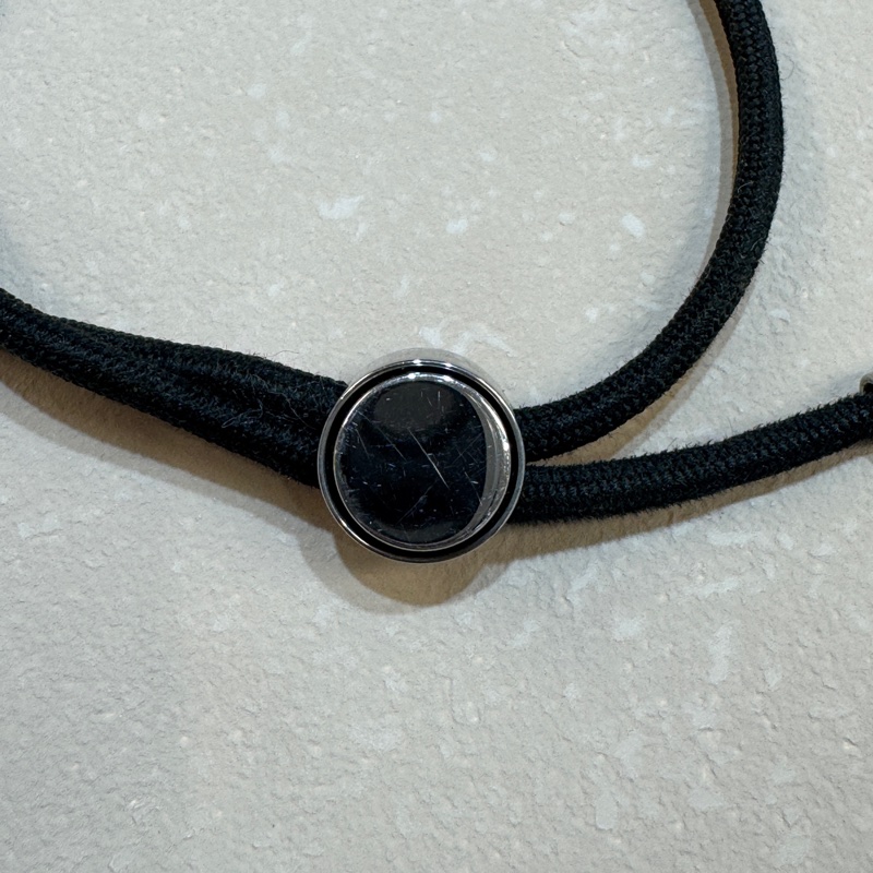 LV黑尼龍精鋼銀Space手環M00273-9