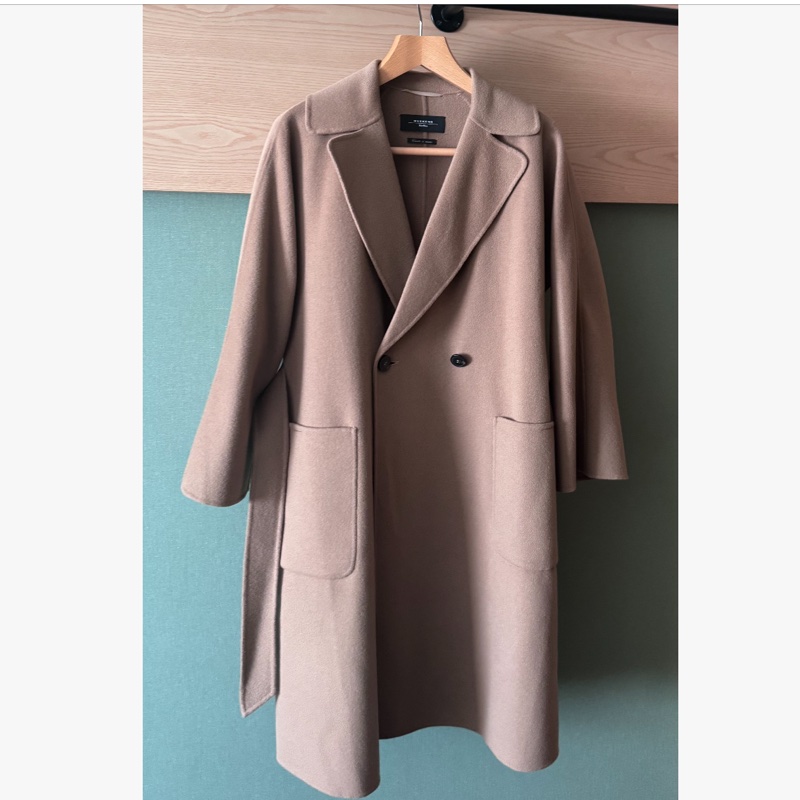 ✨ 支持安心購 - Max Mara / Weekend系列 經典駝色大衣外套38(周子瑜類似款)-5
