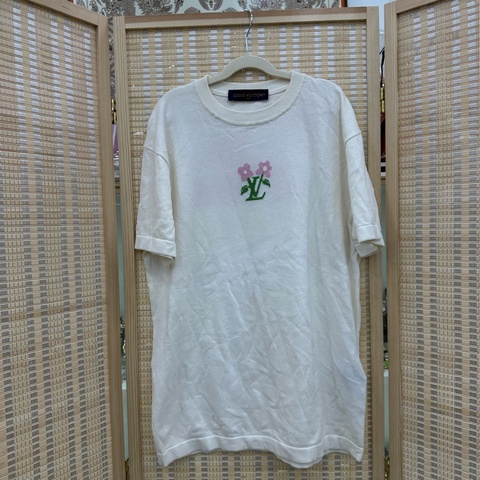 Louis Vuitton LV TYLER聯名花卉針織短袖 XS