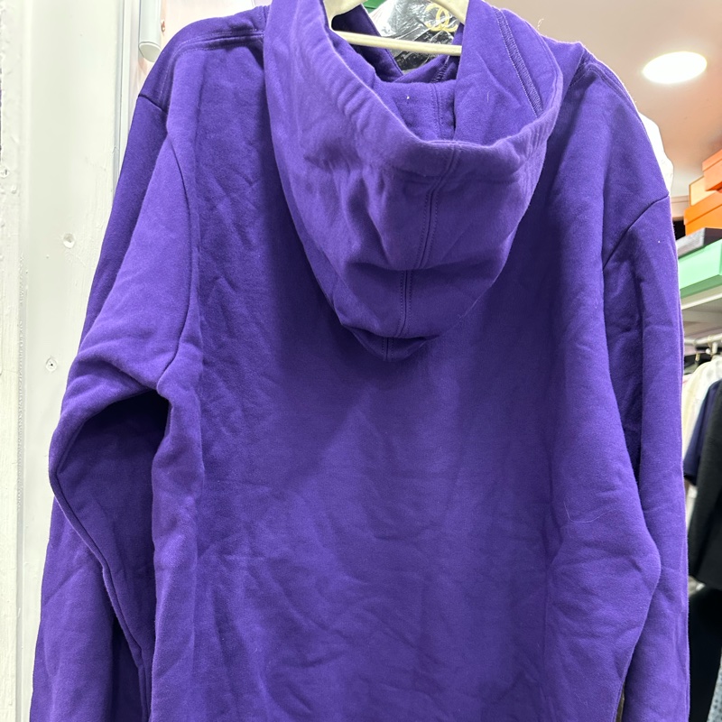 DIOR 迪奧 連帽衛衣 帽衫 s碼 漸層皇冠花卉 字母刺繡logo 重磅精梳棉 紫色 S-1