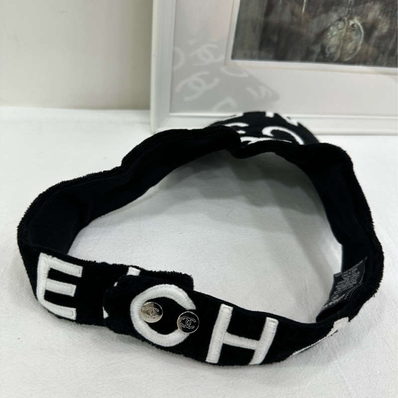 Chanel coco beach 23M 遮陽帽 棒球帽 黑色款-1