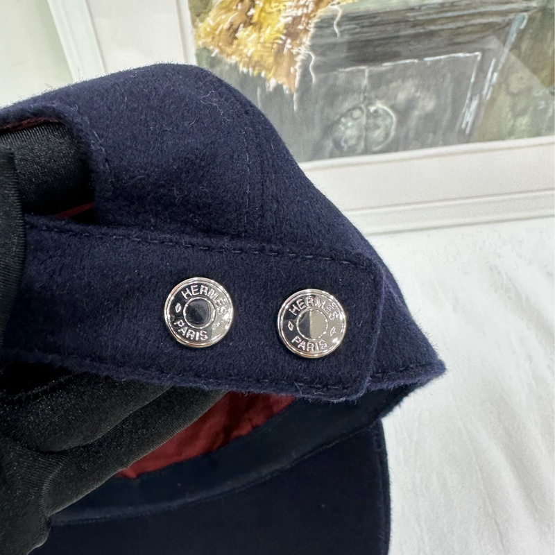 Hermes羊絨Davis H Sellier鴨舌帽 58-4