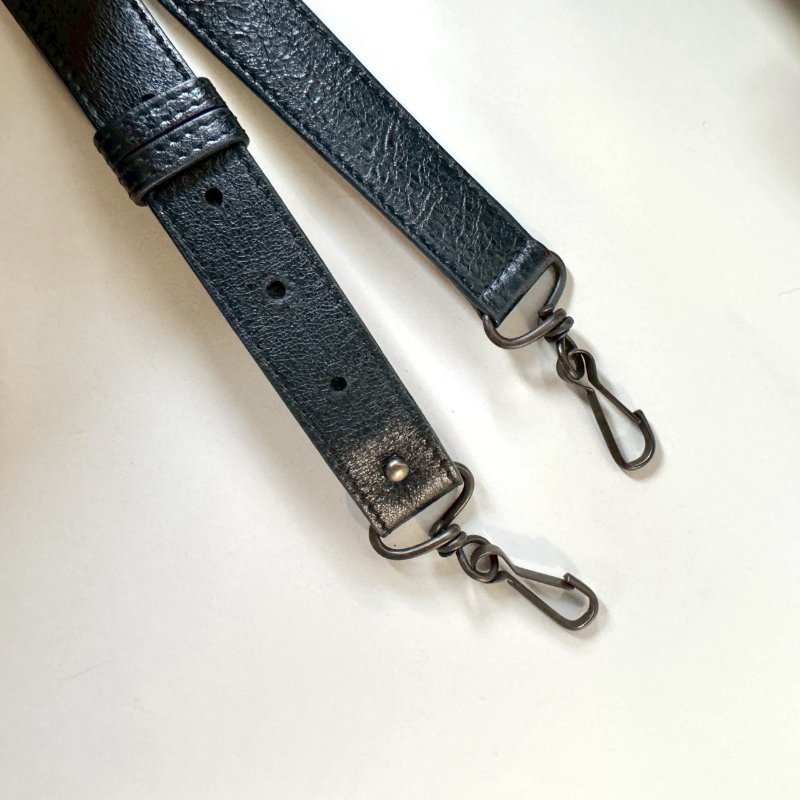 Balenciaga 巴黎世家 黑色 彩色 塗鴉 霧黑釦 小羊皮 機車包 小號-10