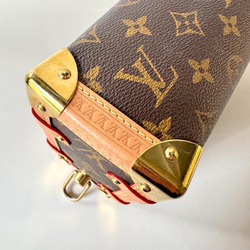 LV 秀款 爆款 老花 SIDE TRUNK 軟箱包 箱子包 M46358-4