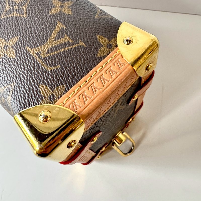 LV 秀款 爆款 老花 SIDE TRUNK 軟箱包 箱子包 M46358-5