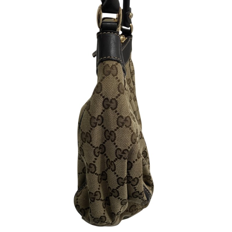 GUCCI 古馳 1905525 Abbey 帆布 肩背包 卡其色老花-3