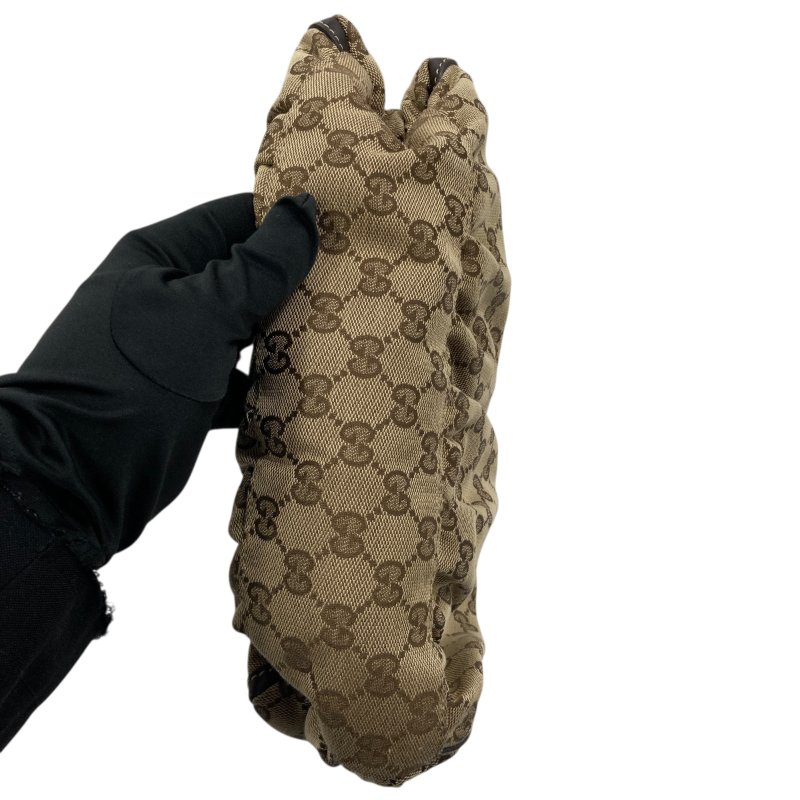 GUCCI 古馳 1905525 Abbey 帆布 肩背包 卡其色老花-4