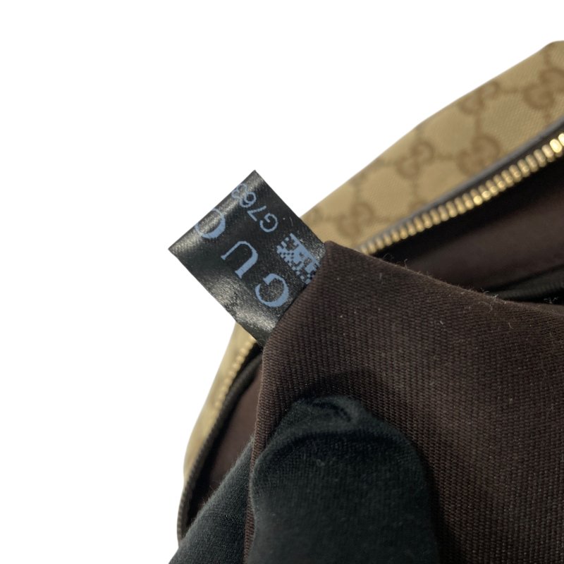 GUCCI 古馳 1905525 Abbey 帆布 肩背包 卡其色老花-8